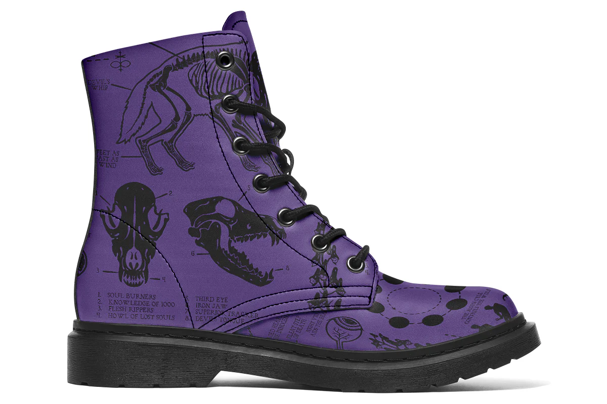 Purple Wolf Study Boots - Image 3
