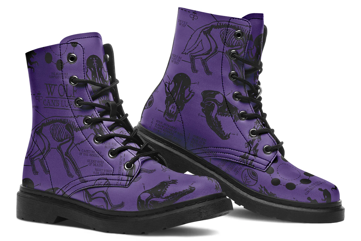 Purple Wolf Study Boots - Image 5