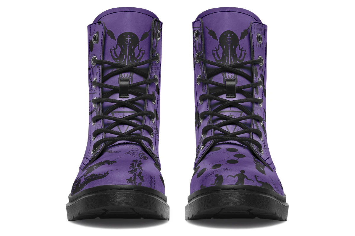 Purple Wolf Study Boots - Image 6