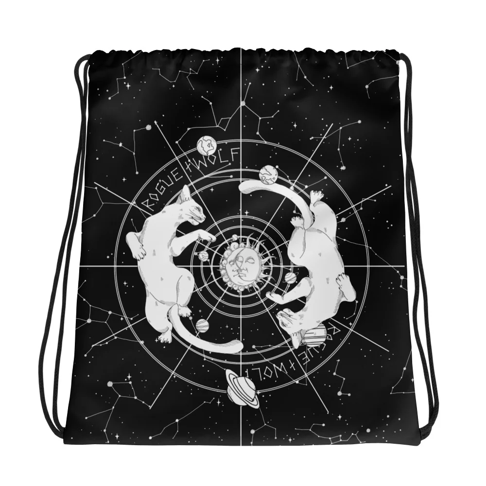 Purr Nebula Drawstring Bag - Image 2