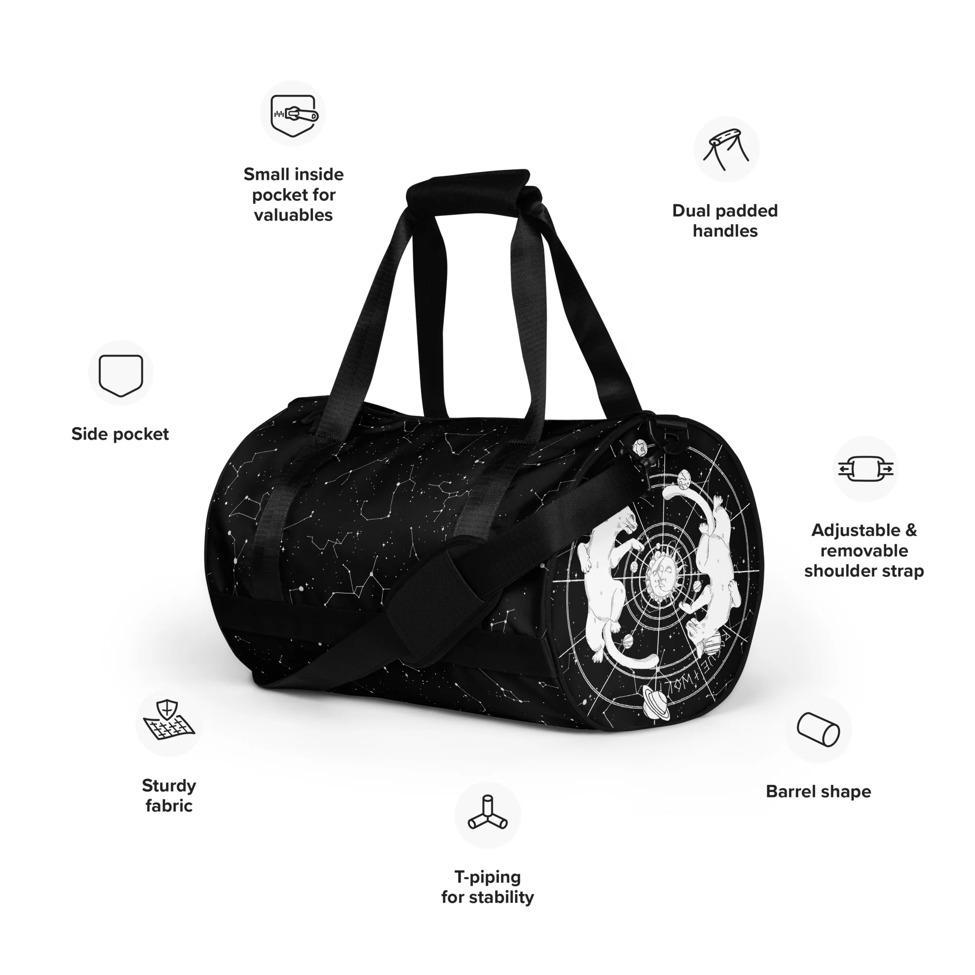 Purr Nebula Gym Bag - Image 3
