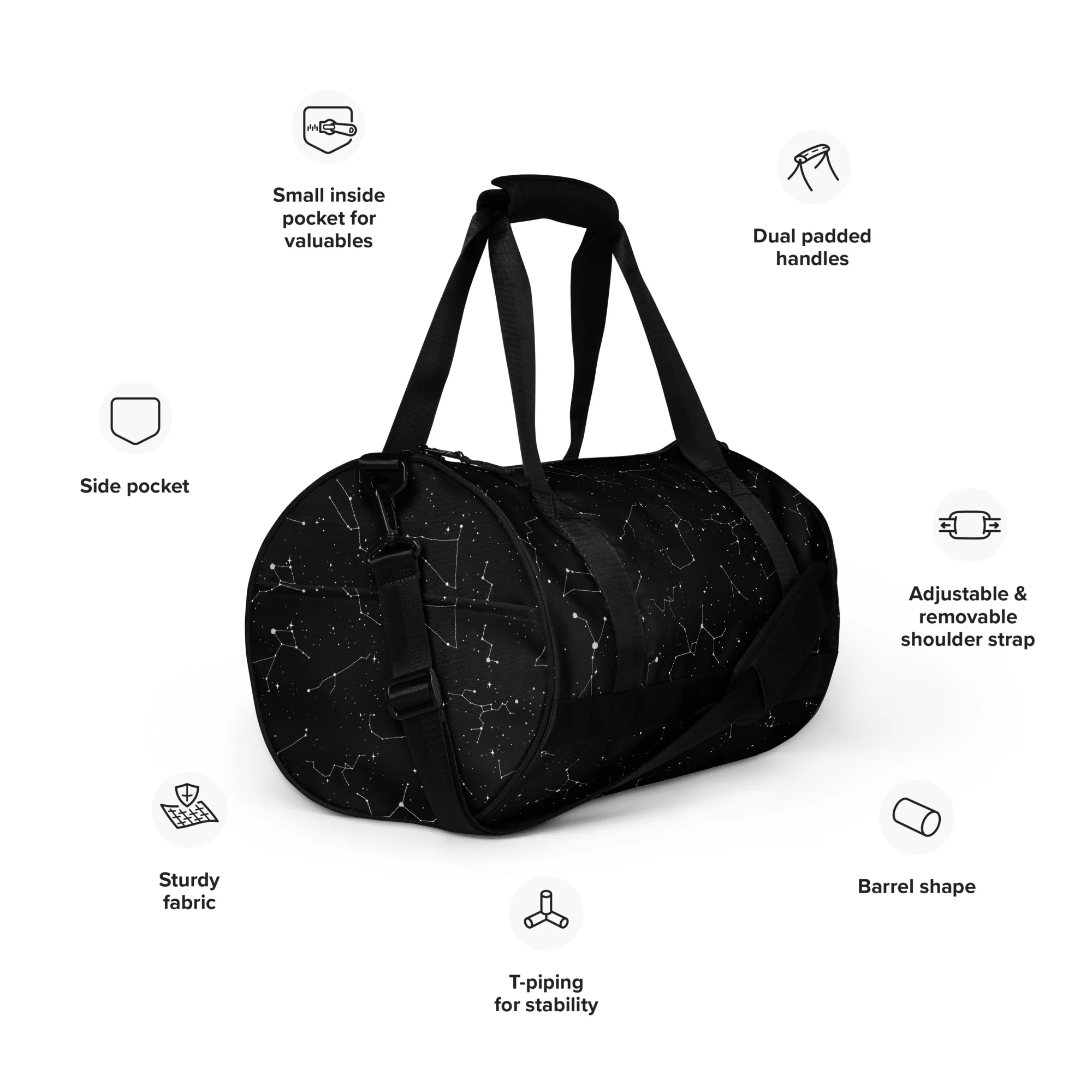 Purr Nebula Gym Bag - Image 6