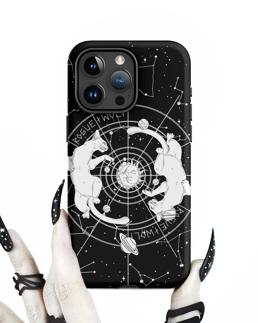 Purr Nebula Tough Phone Case for iPhone - Image 2