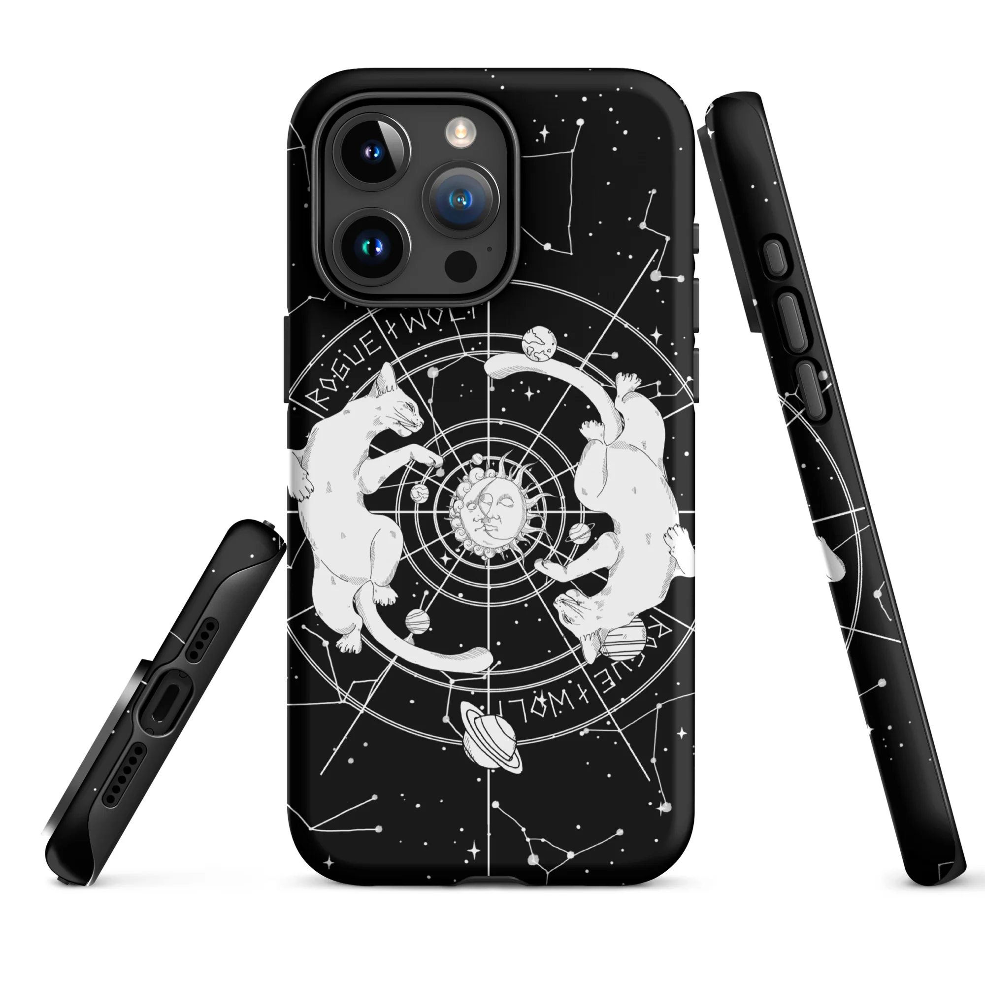 Purr Nebula Tough Phone Case for iPhone - Image 3