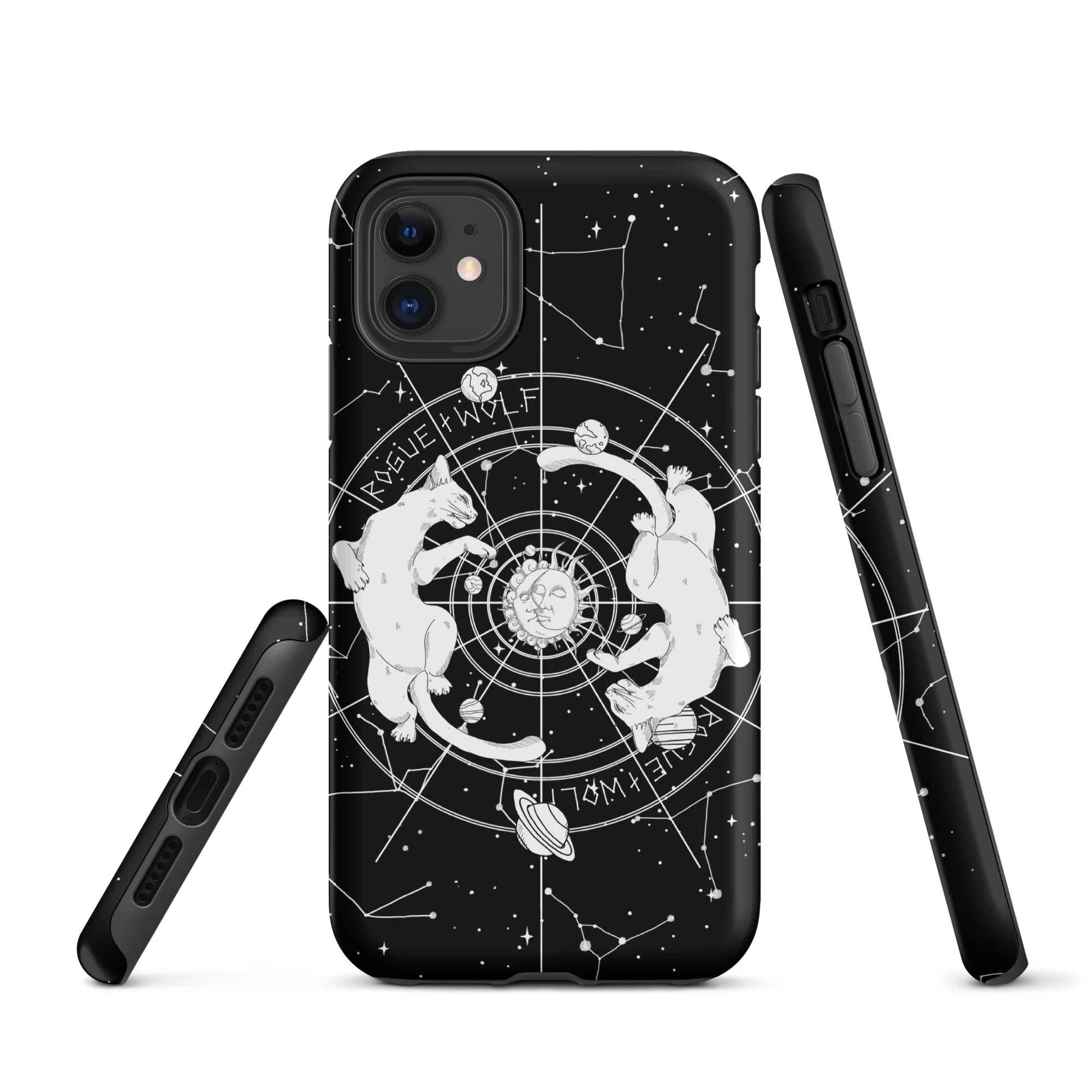 Purr Nebula Tough Phone Case for iPhone - Image 4