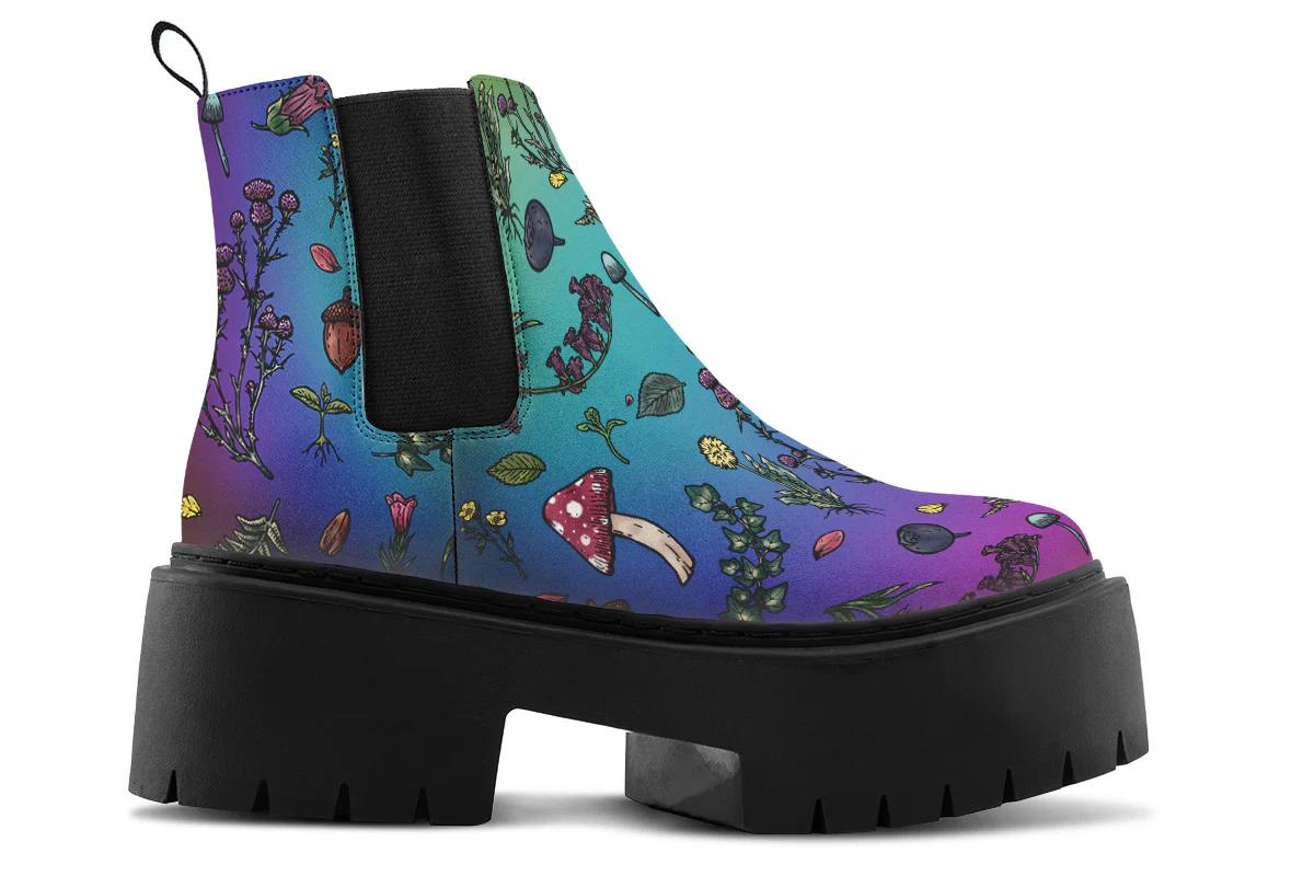 Rainbow Herbology Platform Chelsea Boots - Image 2