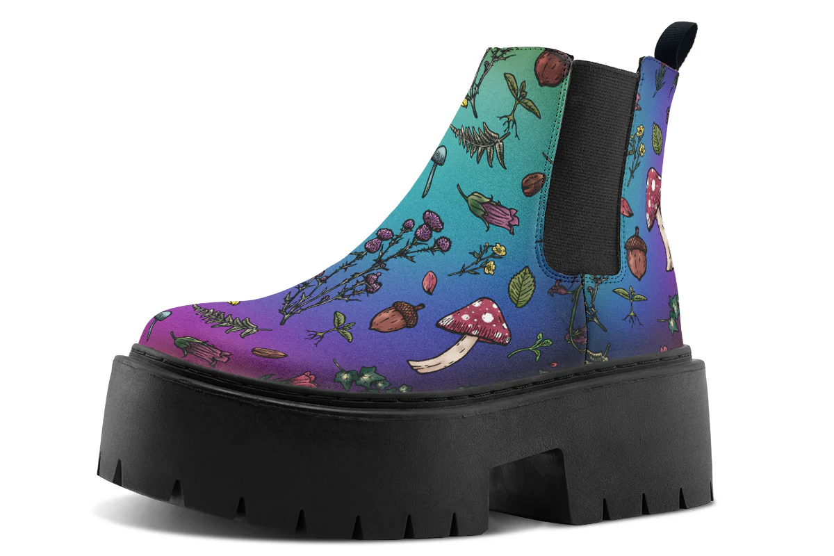 Rainbow Herbology Platform Chelsea Boots - Image 3