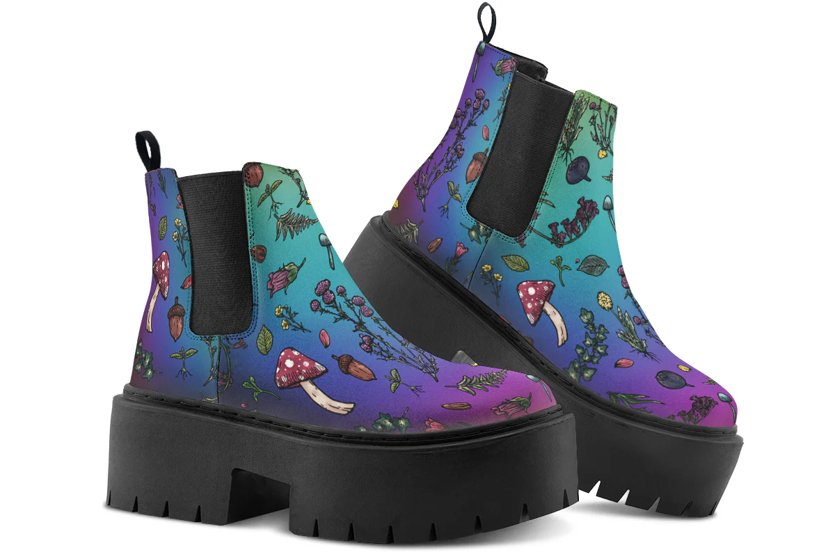 Rainbow Herbology Platform Chelsea Boots - Image 4