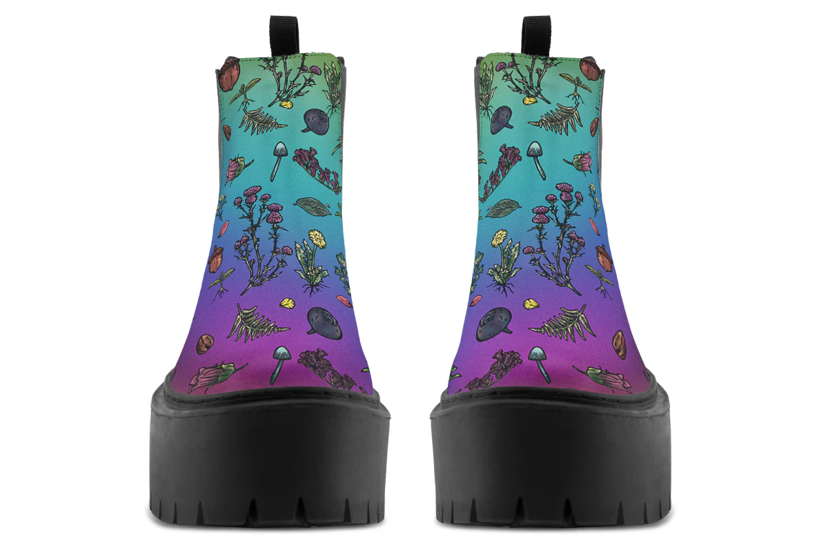 Rainbow Herbology Platform Chelsea Boots - Image 7