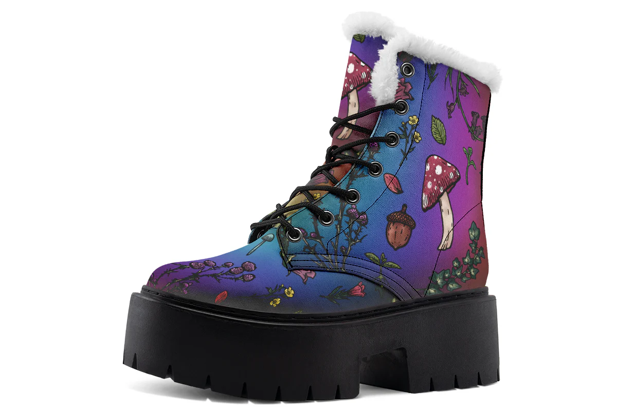Rainbow Herbology Platform Winter Boots - Image 2