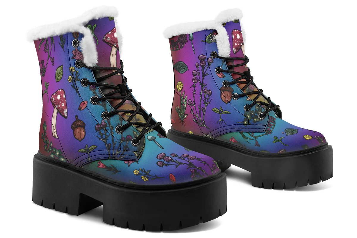 Rainbow Herbology Platform Winter Boots - Image 4