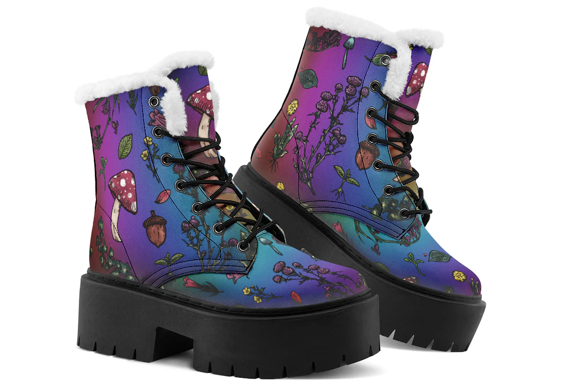 Rainbow Herbology Platform Winter Boots - Image 5