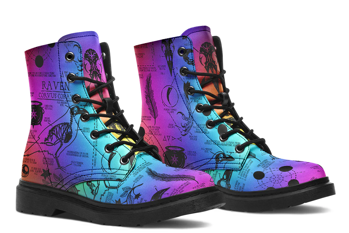 Rainbow Raven Study Boots - Image 2