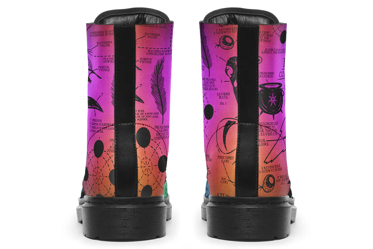 Rainbow Raven Study Boots - Image 7