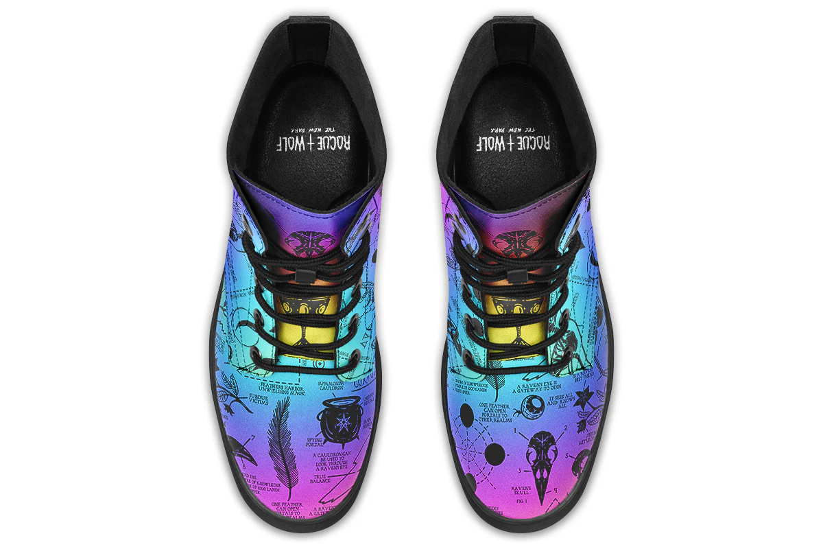 Rainbow Raven Study Boots - Image 8