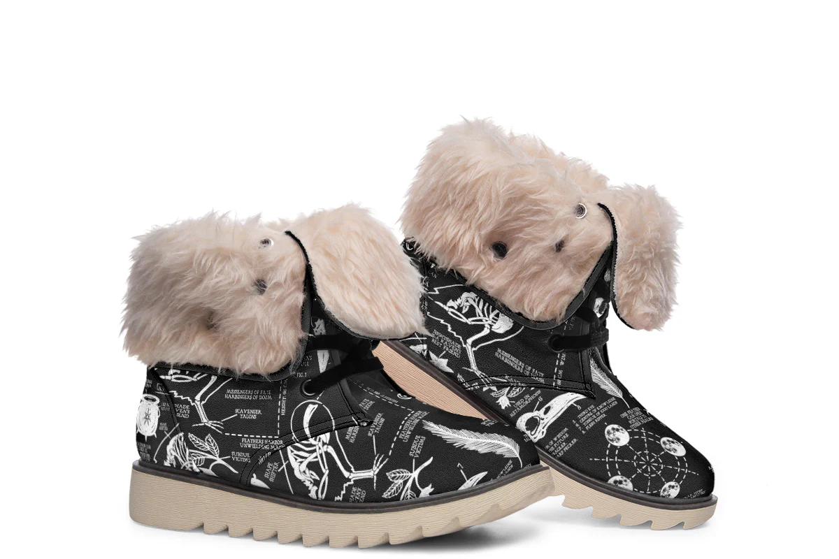Raven Study Fold Over Winter Boots - Image 15