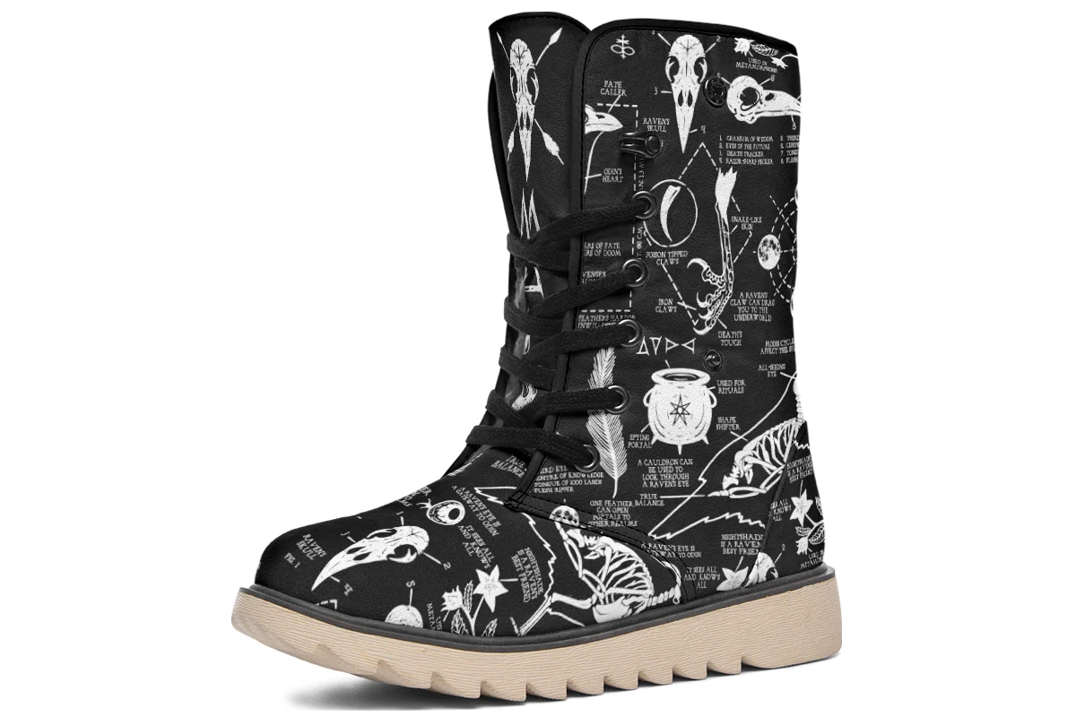 Raven Study Fold Over Winter Boots - Image 4