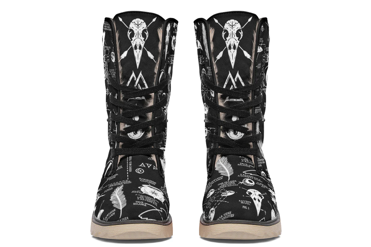Raven Study Fold Over Winter Boots - Image 5