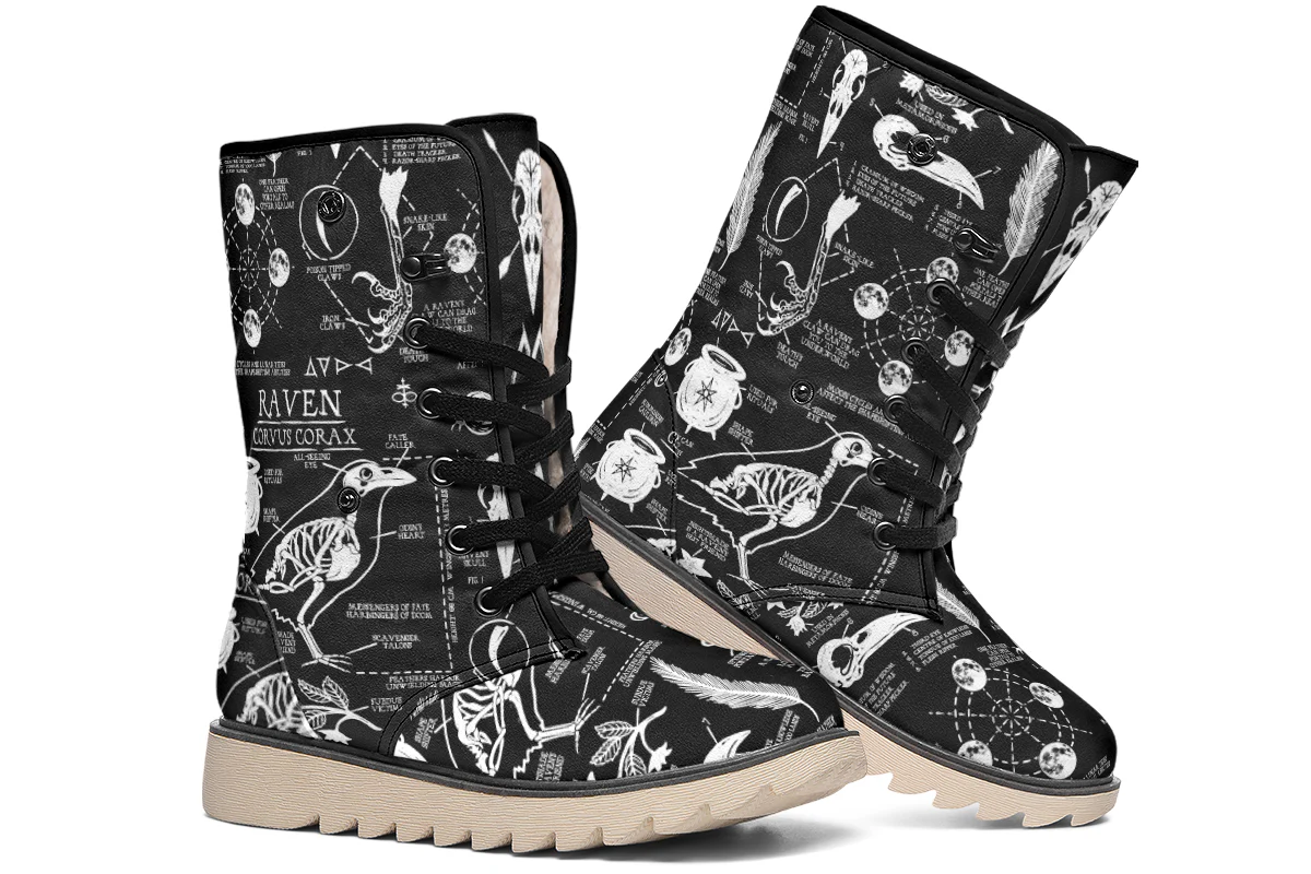 Raven Study Fold Over Winter Boots - Image 8