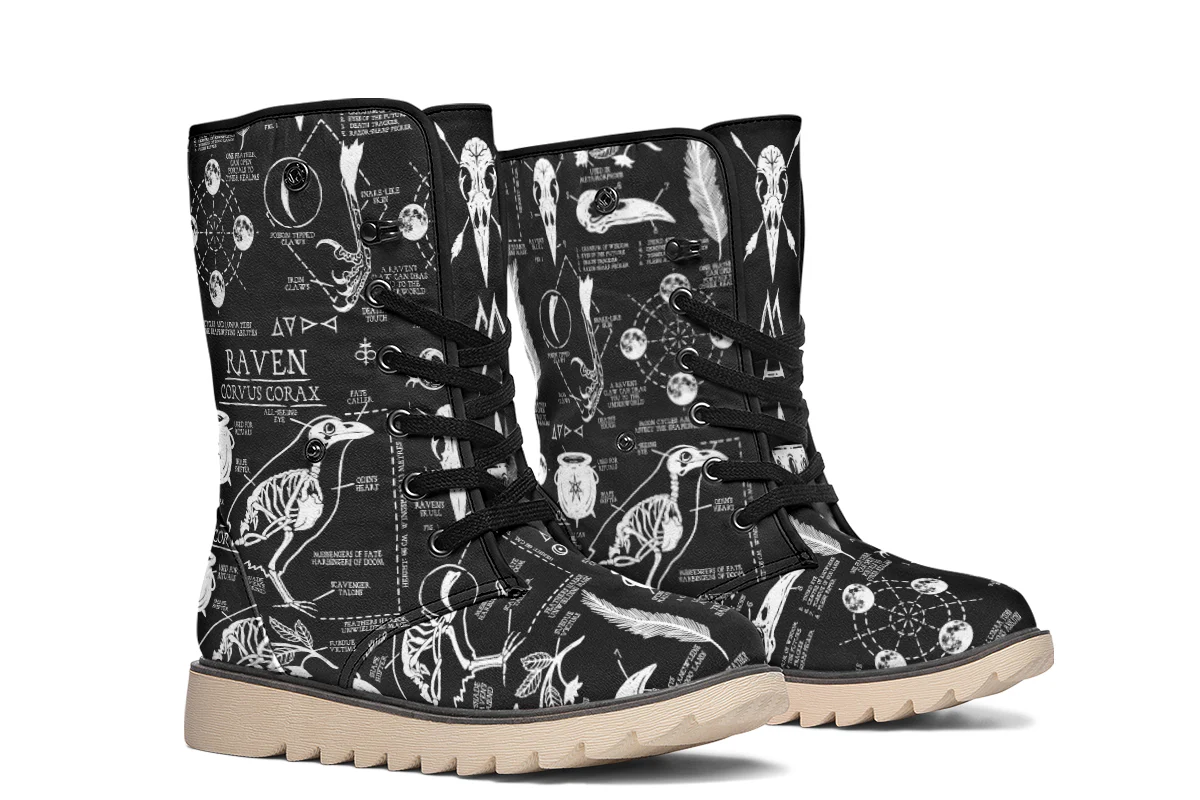 Raven Study Fold Over Winter Boots - Image 9