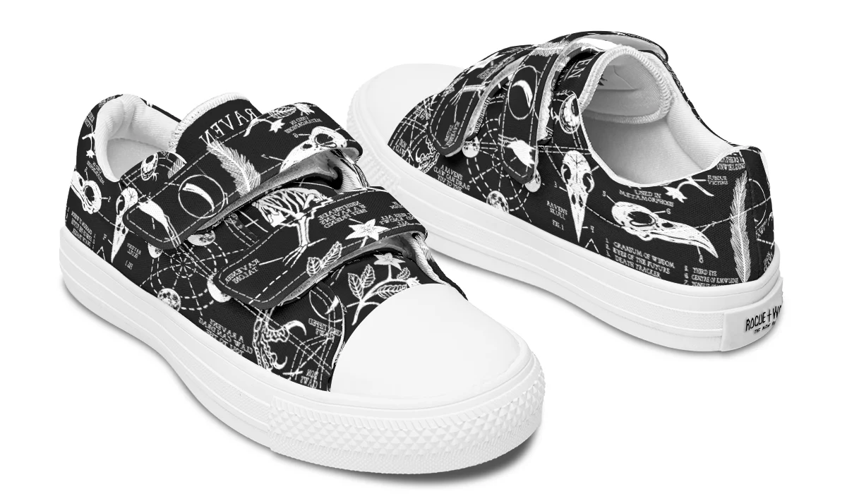 Raven Study Kids Low Tops - Image 15