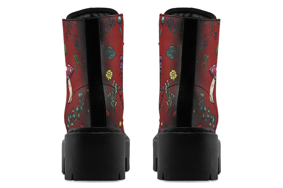 Red Herbology Platform Boots - Image 6