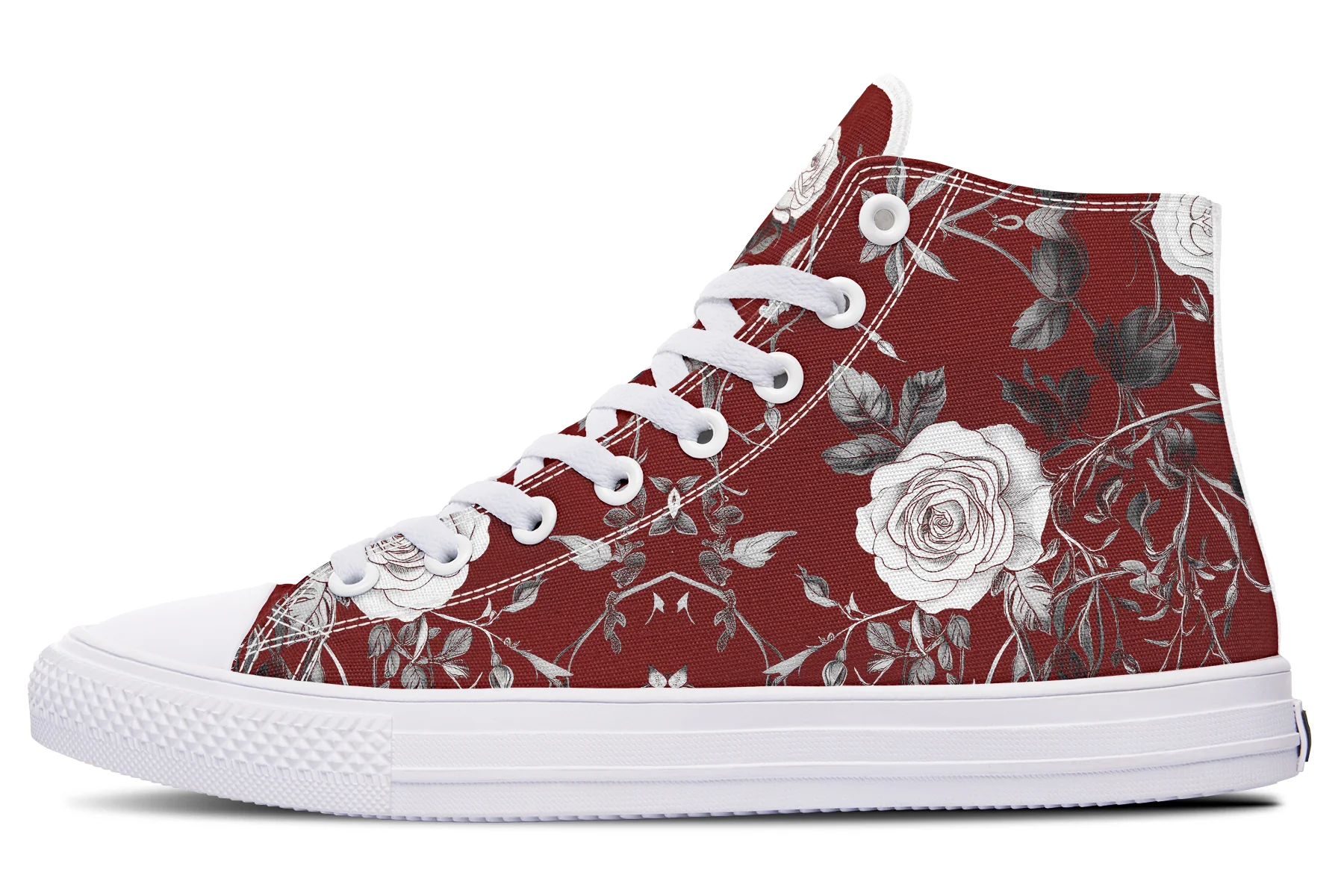 Red Rose Romance High Tops - Image 10
