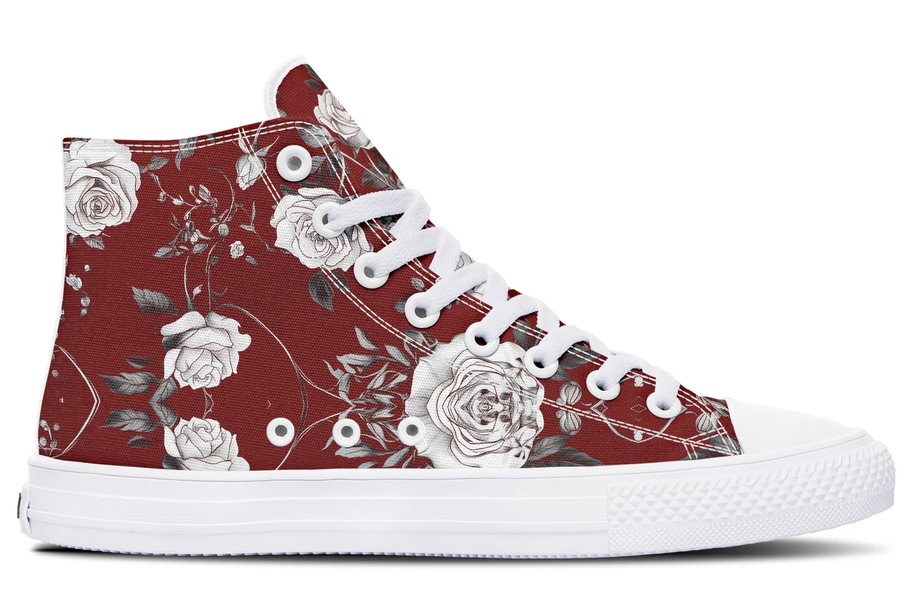 Red Rose Romance High Tops - Image 12