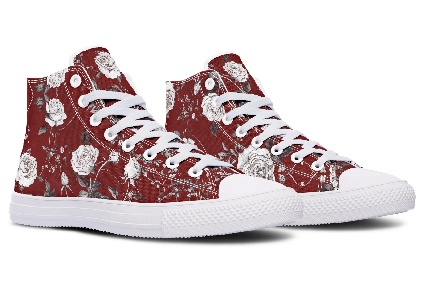 Red Rose Romance High Tops - Image 13