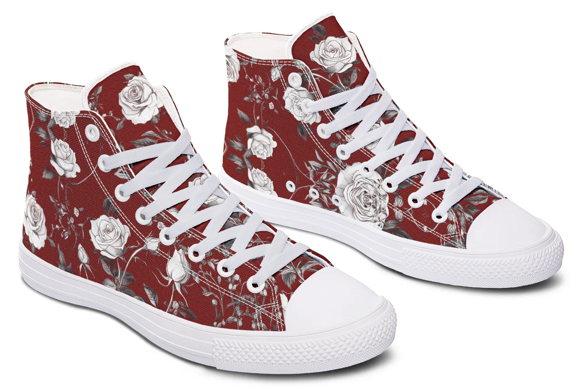 Red Rose Romance High Tops - Image 14