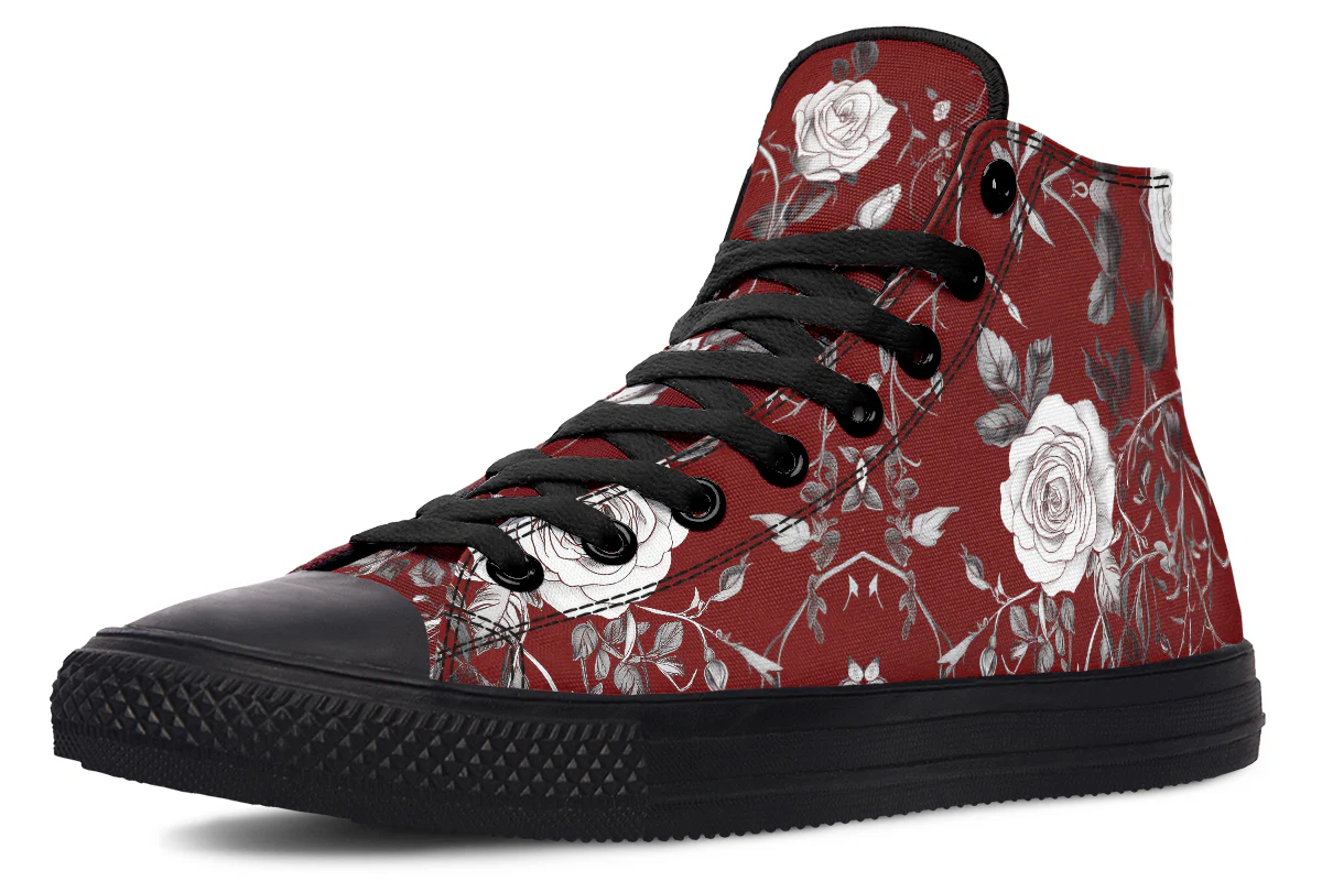 Red Rose Romance High Tops - Image 2