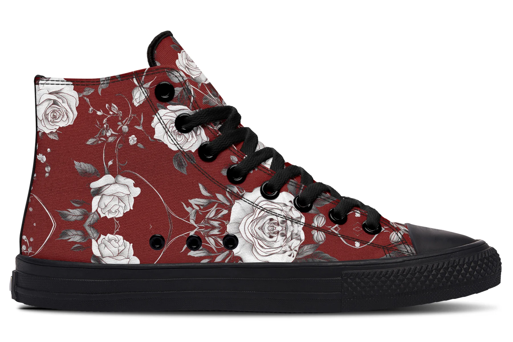 Red Rose Romance High Tops - Image 3