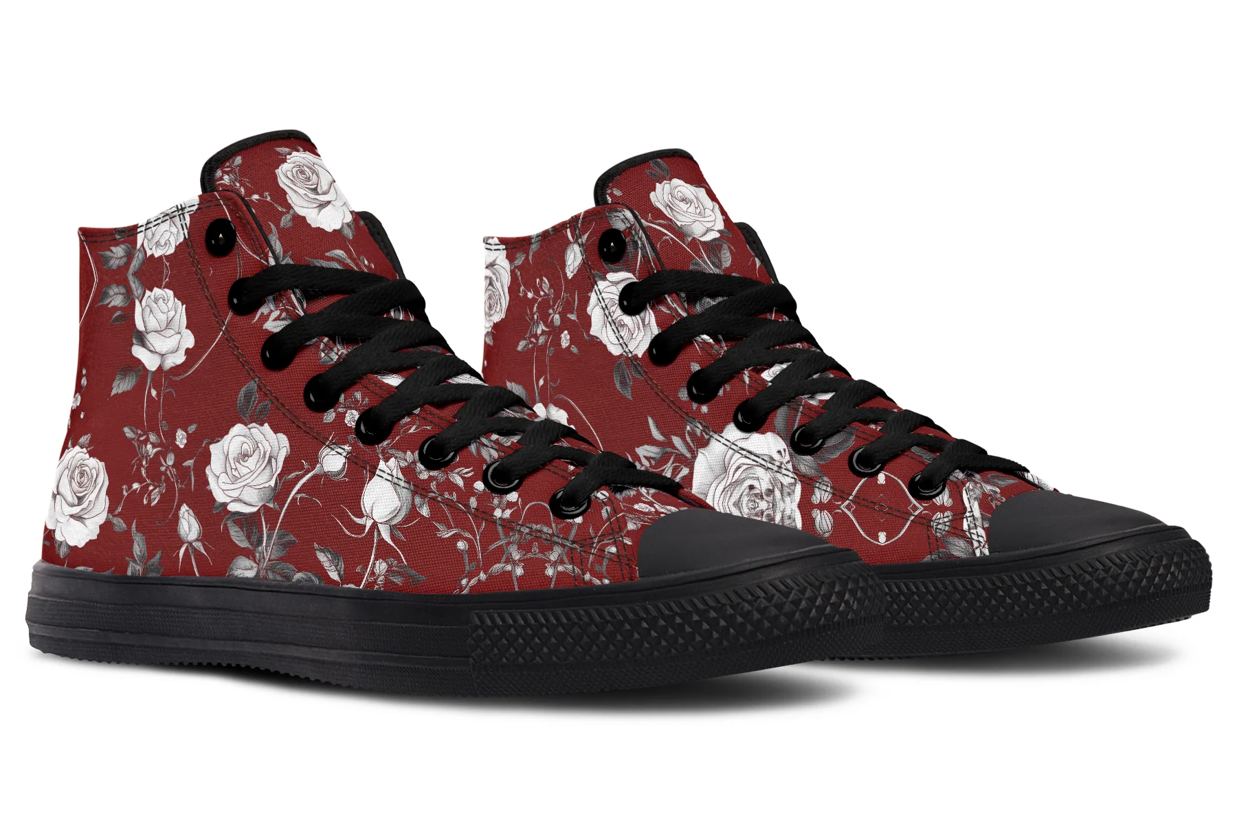 Red Rose Romance High Tops - Image 4