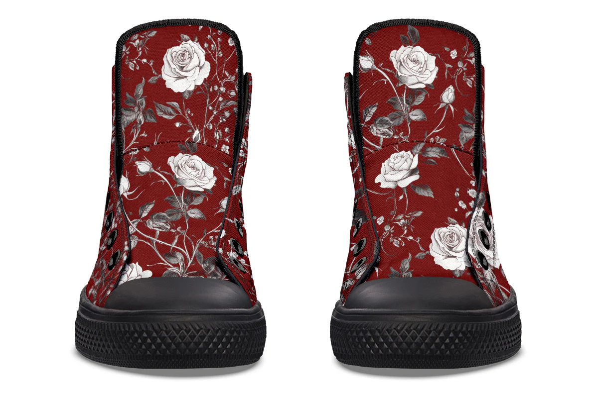 Red Rose Romance High Tops - Image 7
