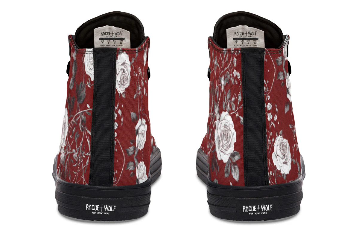 Red Rose Romance High Tops - Image 8