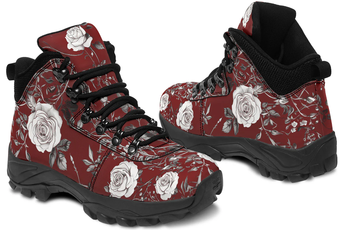 Red Rose Romance Outdoor Boots - Image 9