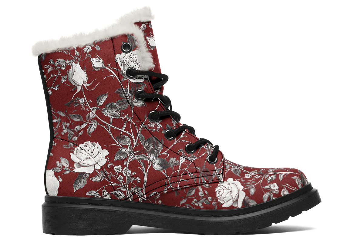 Red Rose Romance Winter Boots - Image 2