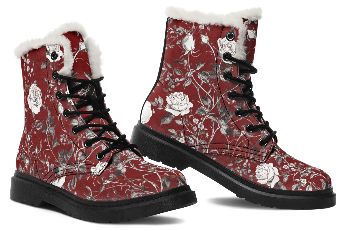 Red Rose Romance Winter Boots - Image 5