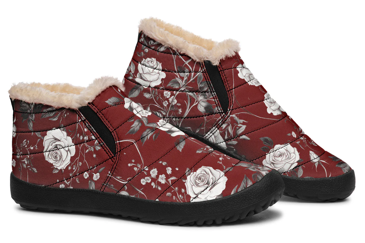 Red Rose Romance Winter Sneakers - Image 6