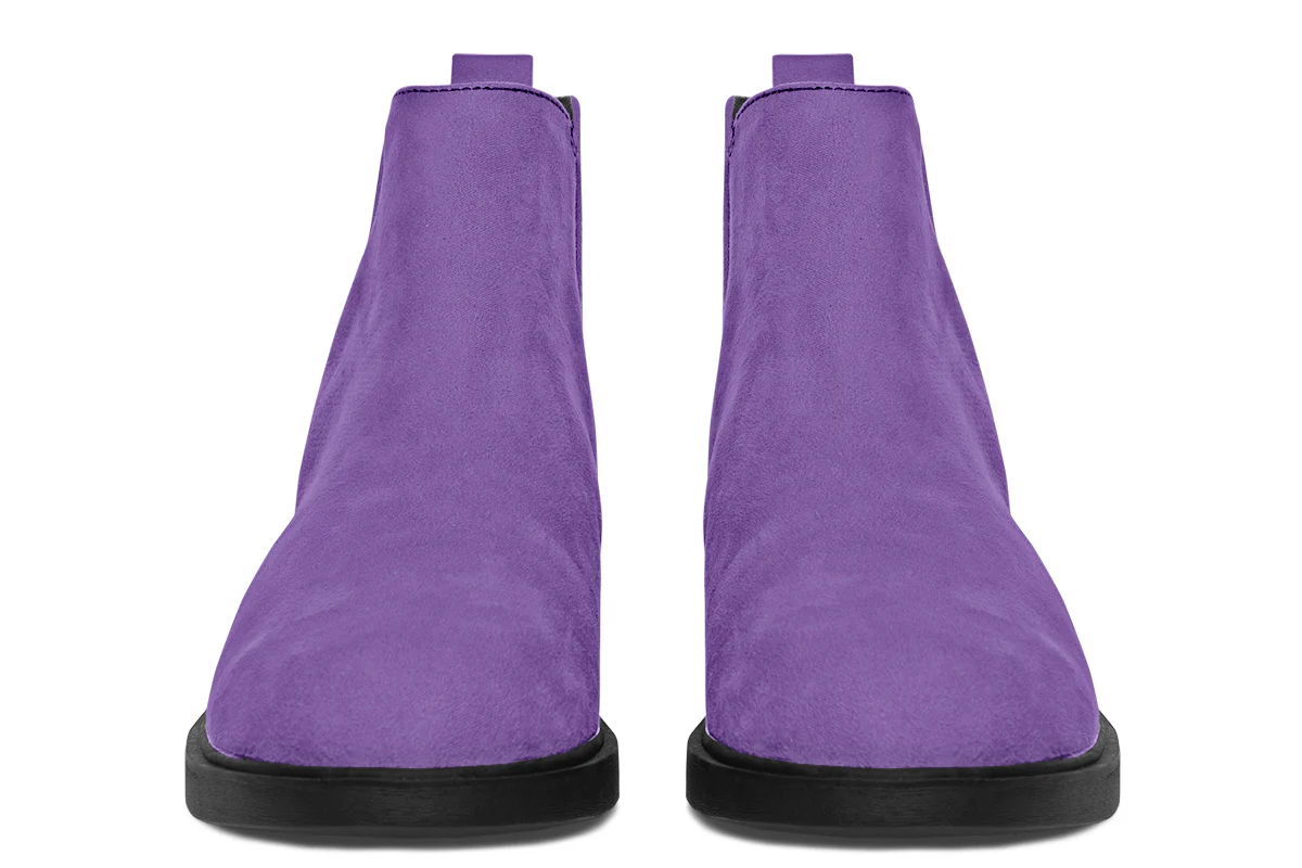 Retro Violet Chelsea Boots - Image 4