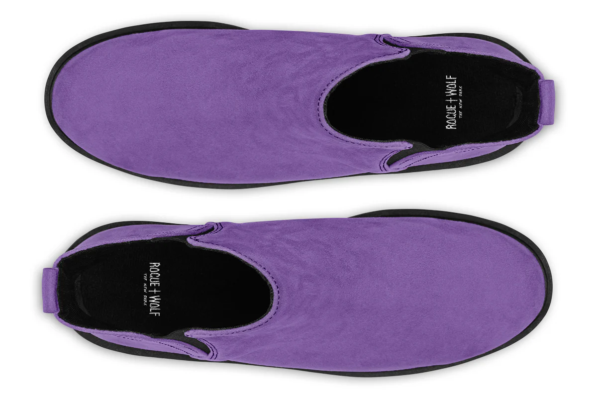Retro Violet Chelsea Boots - Image 6