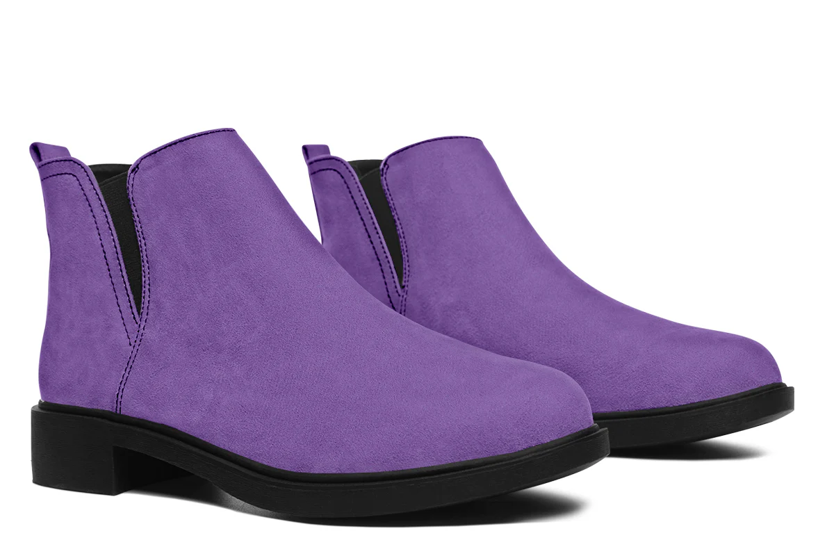 Retro Violet Chelsea Boots - Image 8