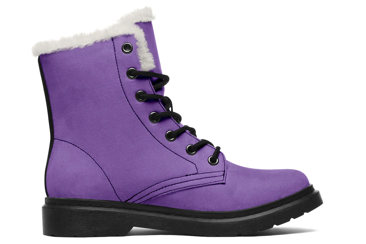 Retro Violet Winter Boots - Image 2
