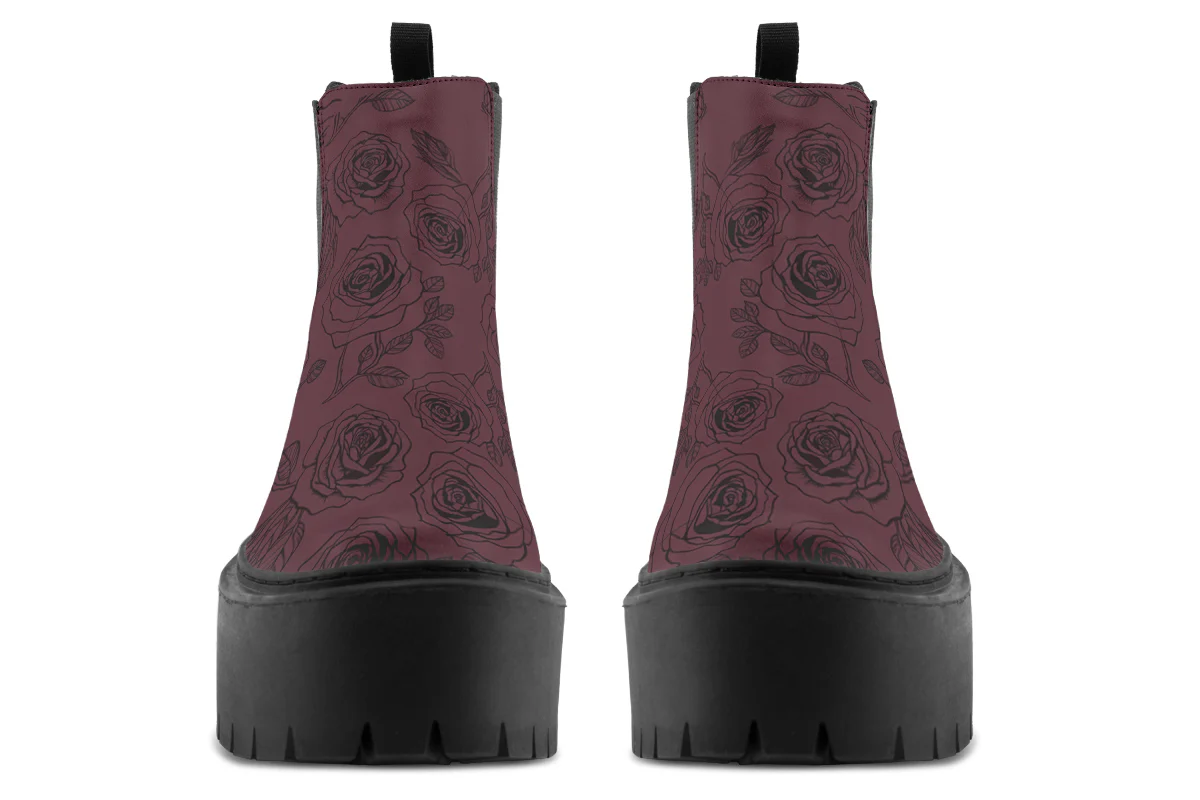Rosa Aeterna Platform Chelsea Boots - Image 7