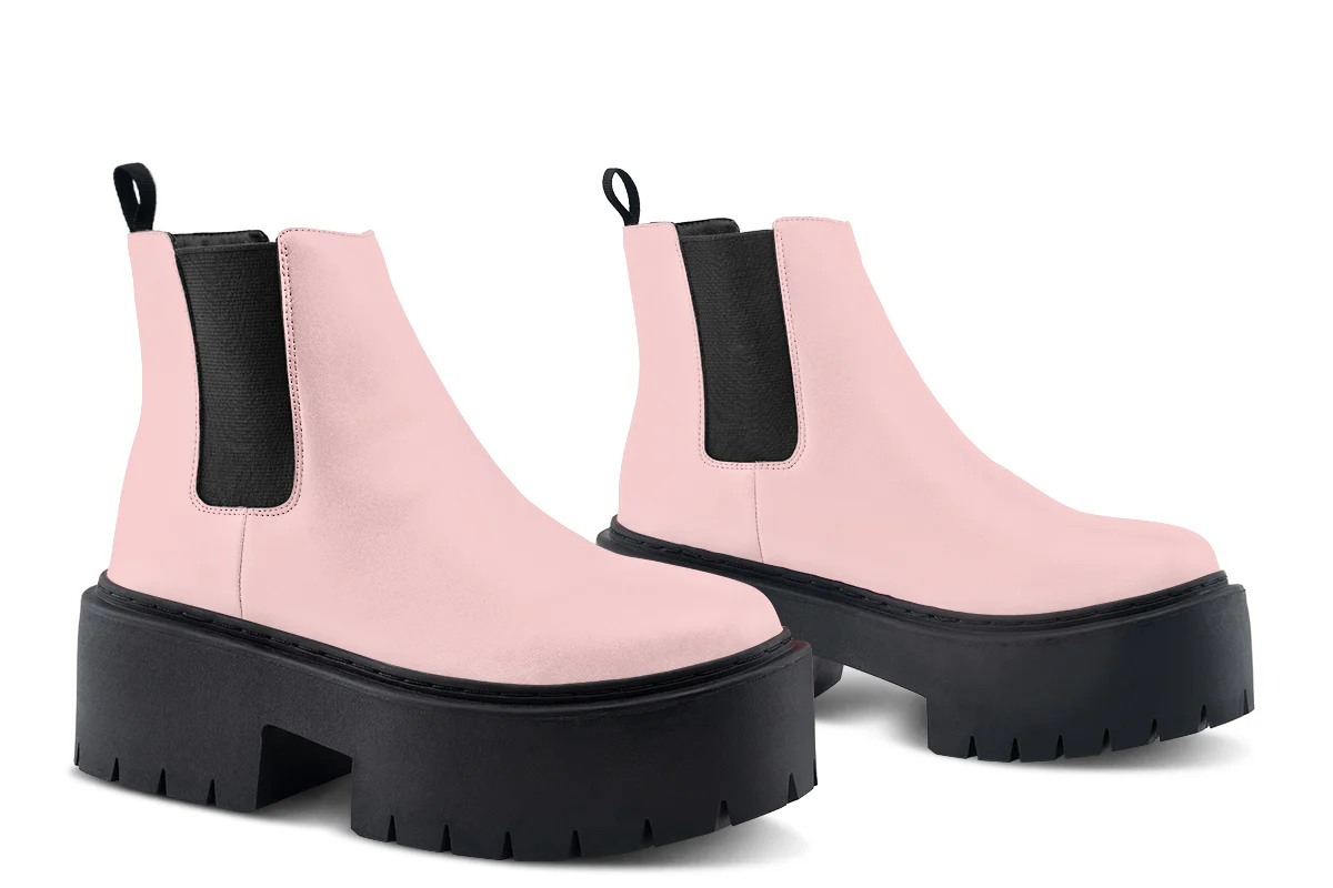 Rose Quartz Platform Chelsea Boots - Image 5