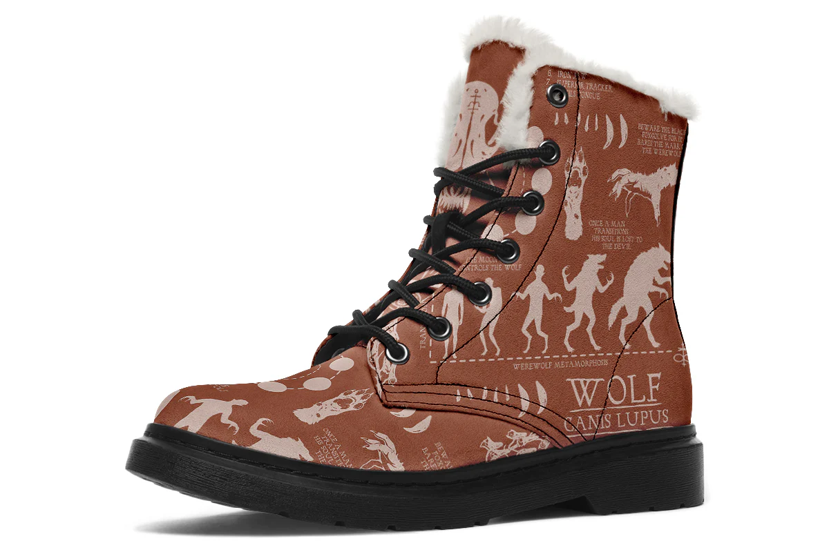Rosewood Wolf Study Winter Boots