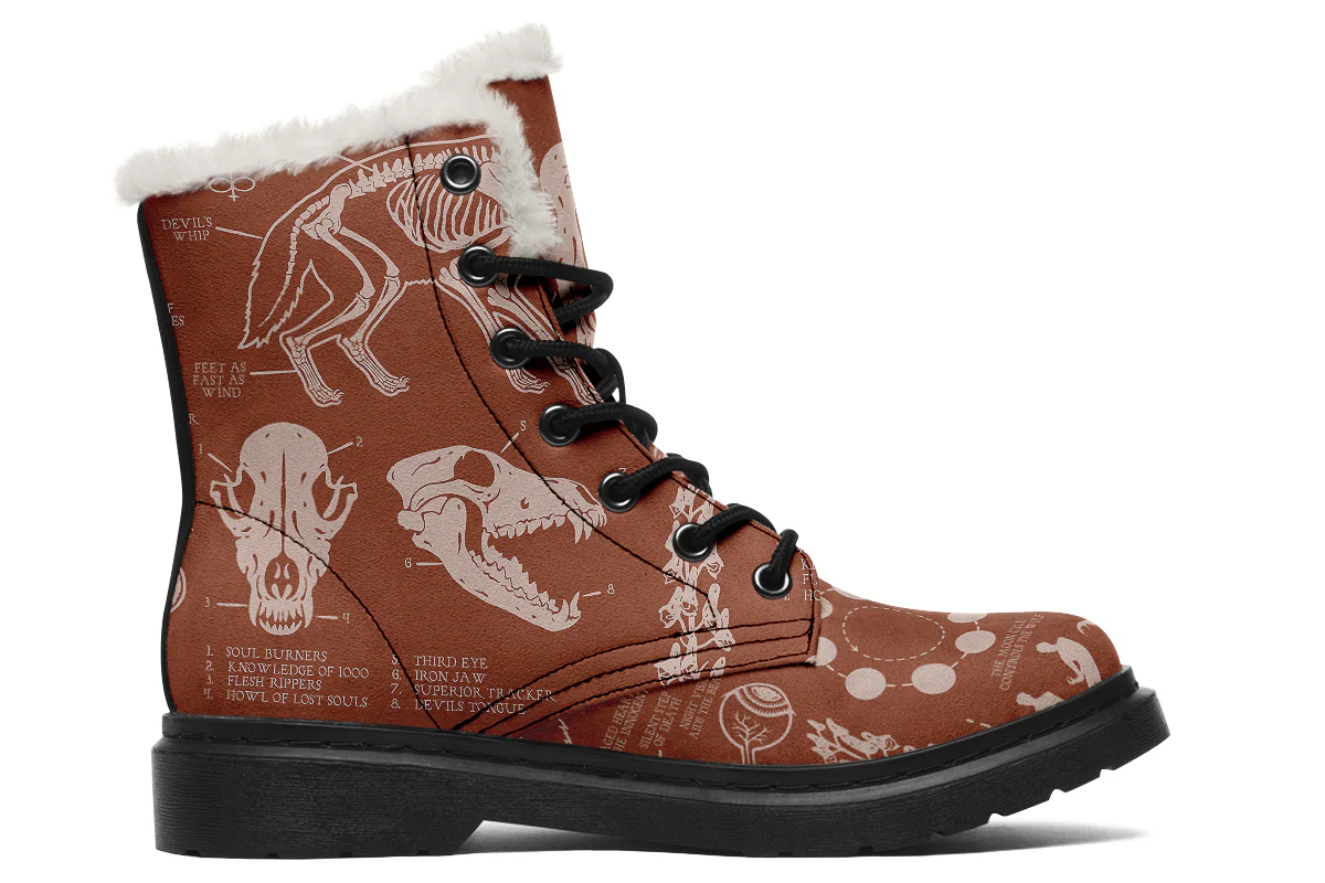 Rosewood Wolf Study Winter Boots - Image 2