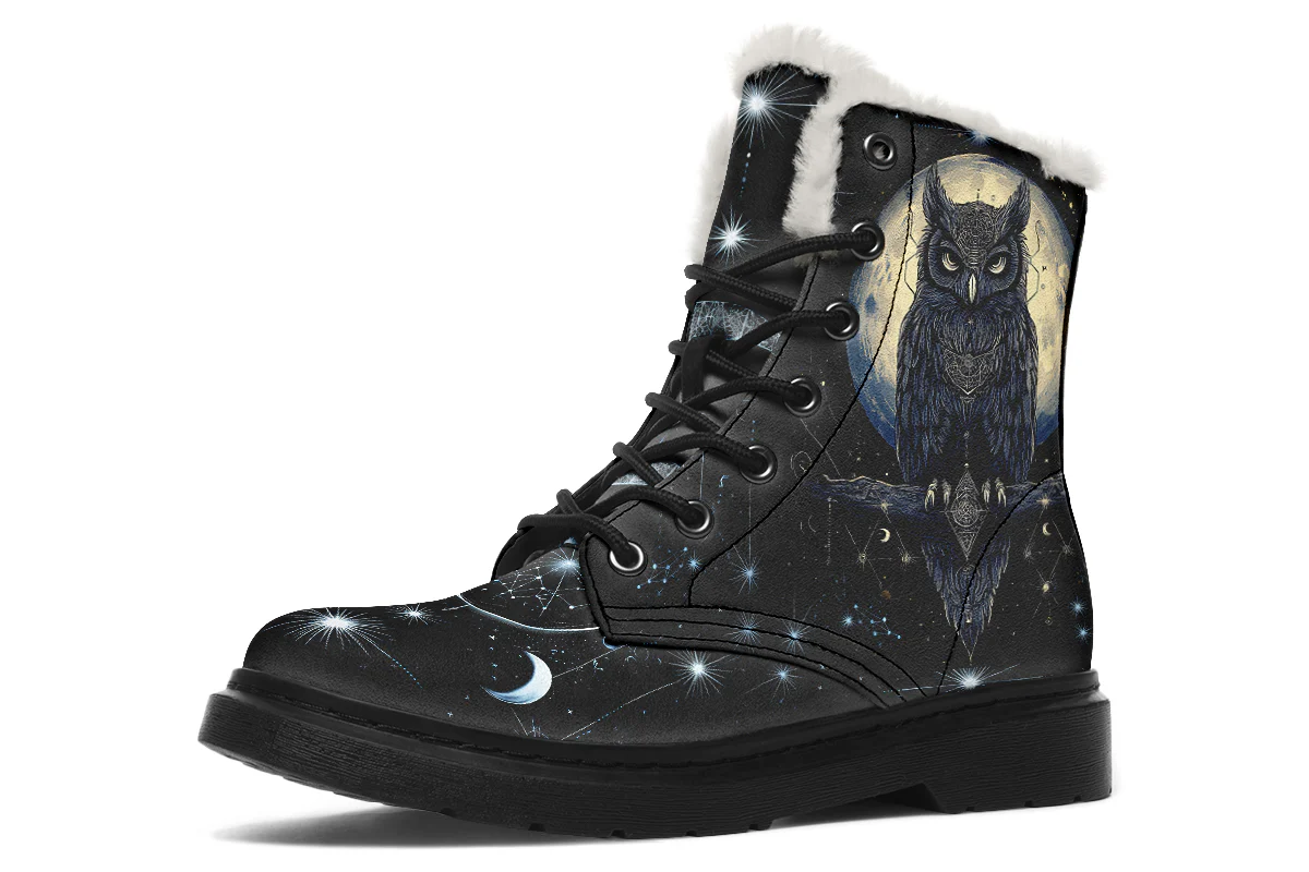 Sage Owl Winter Boots