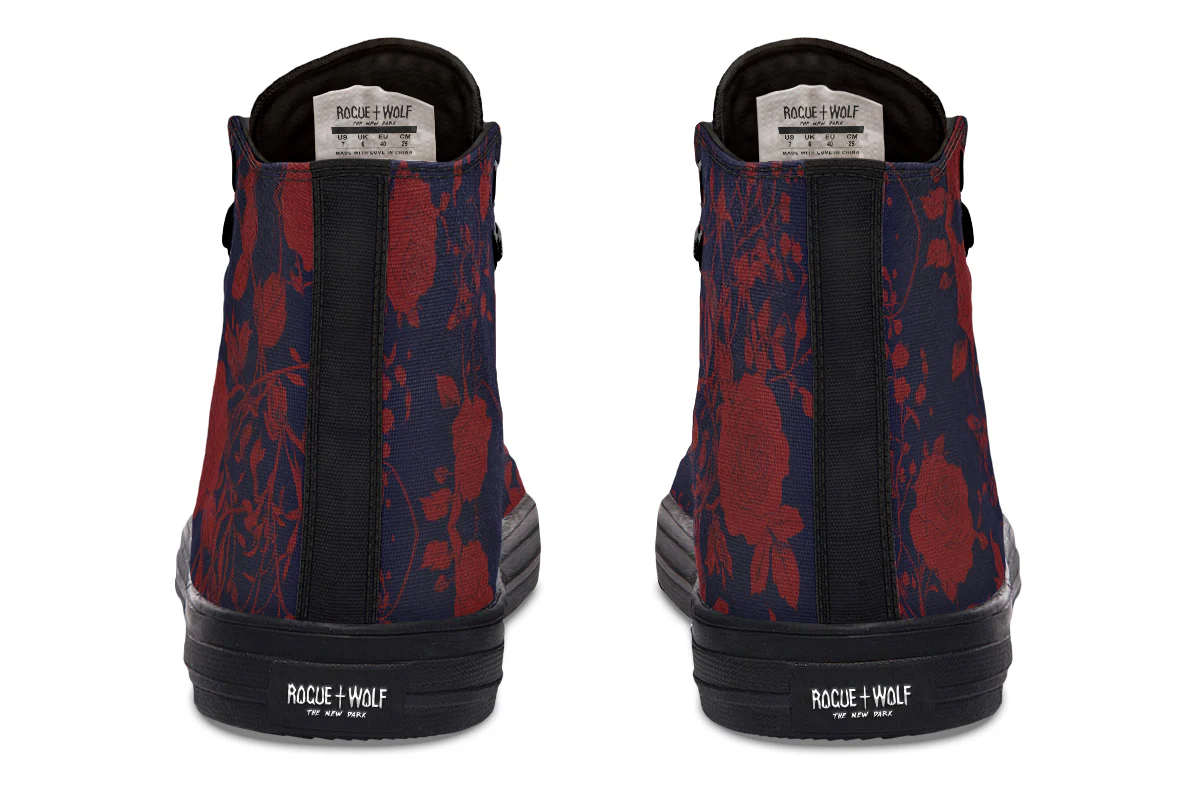 Scarlet Rose Romance High Tops - Image 8