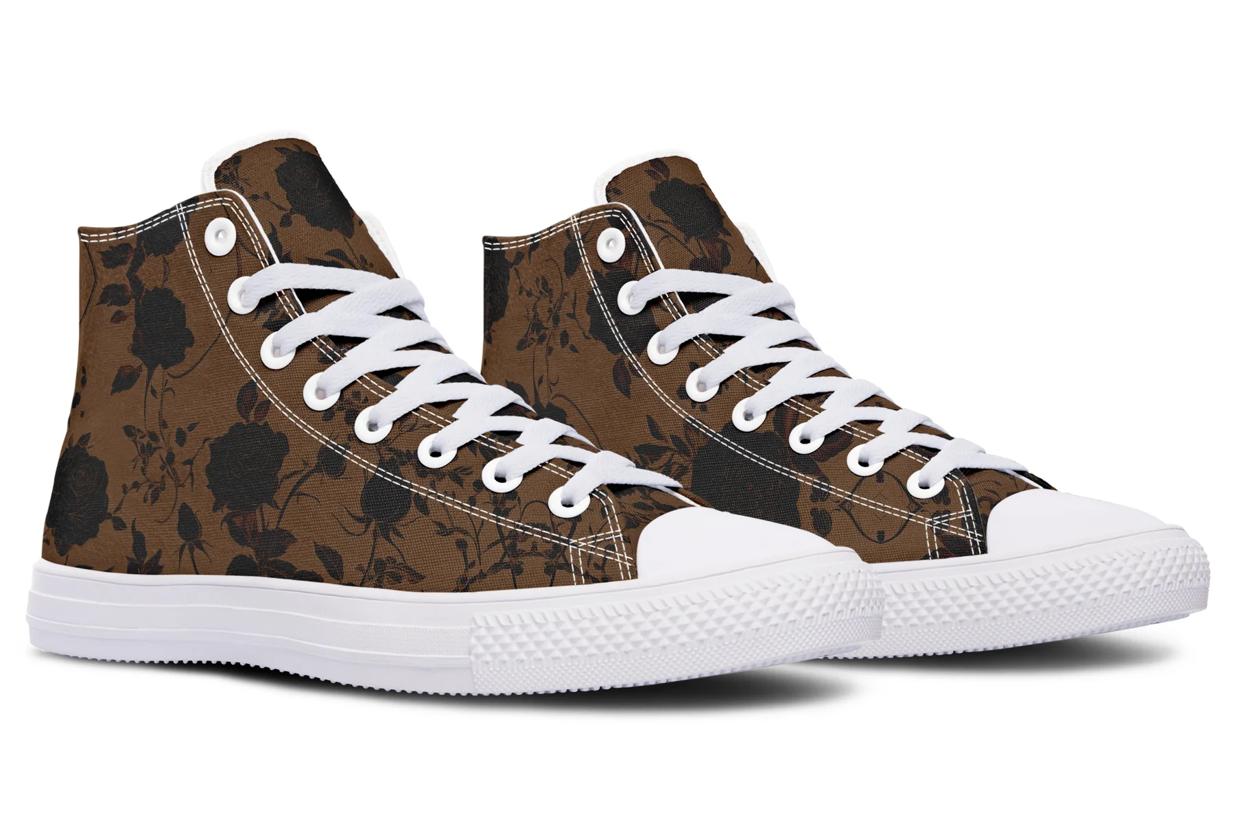 Sepia Rose Romance High Tops - Image 13